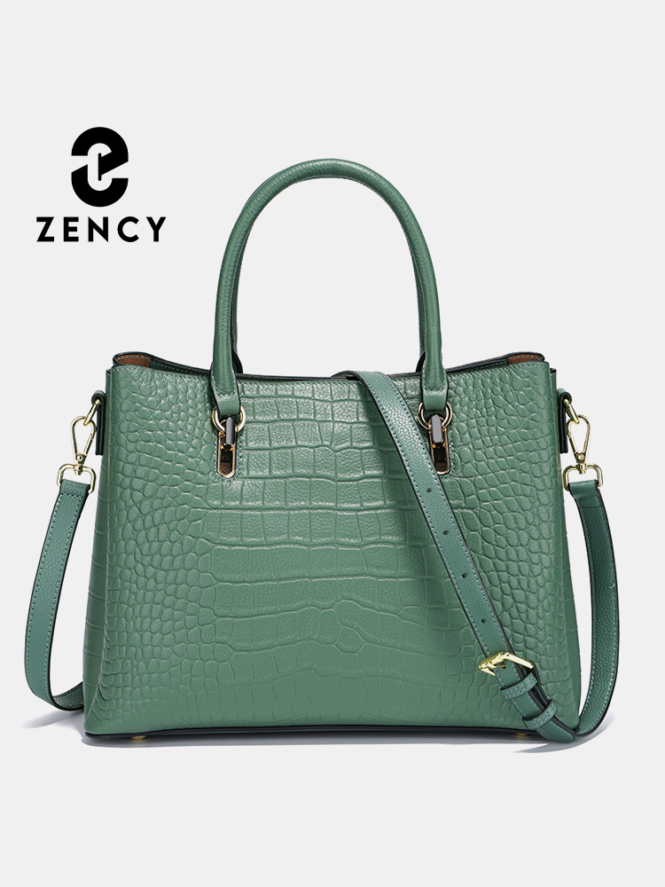 Women Bags Green - Zency damestas van echt leer met