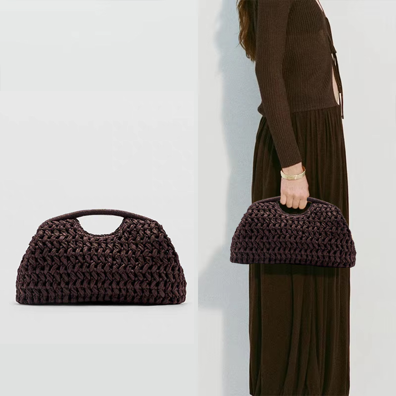 Women'S Bags Holiday - Vintage geweven handtas strand casual strozak