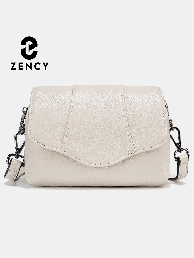 Women Bags Grey - Zency Echt rundleer Crossbody voor dames
