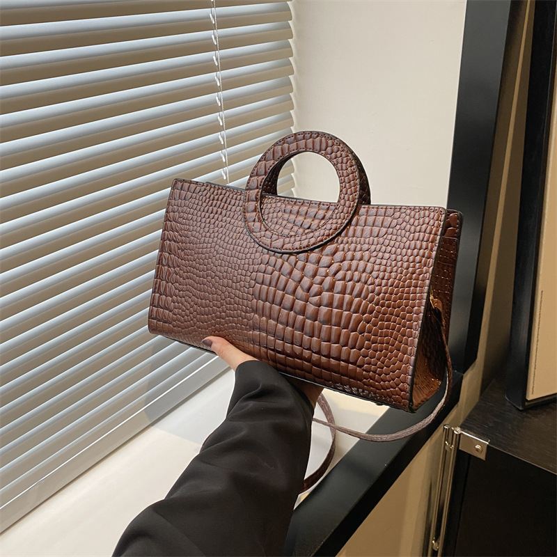 Women Bags Green - Dames krokodilpatroon PU lederen handtassen groene