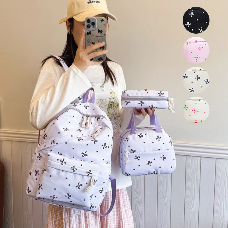 Women Bags Casual - Back to School 3-delige bloemenrugzakset Lichtgewicht