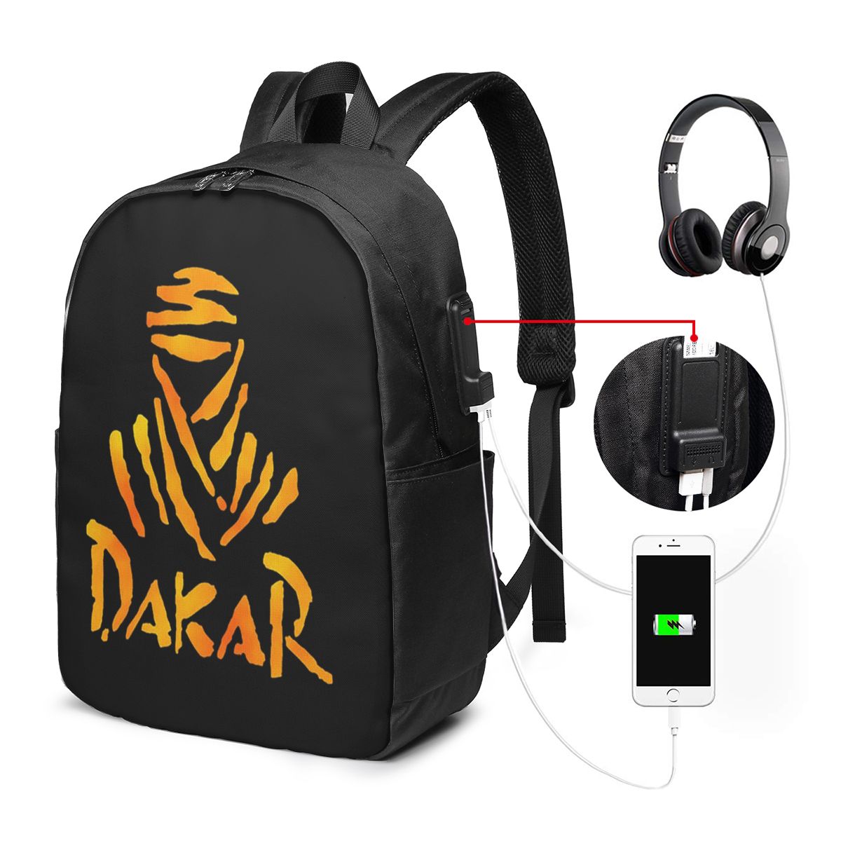 Women Bags College - Dakar Rally motorfietsrugzak Reisnotebooktas Computer Student