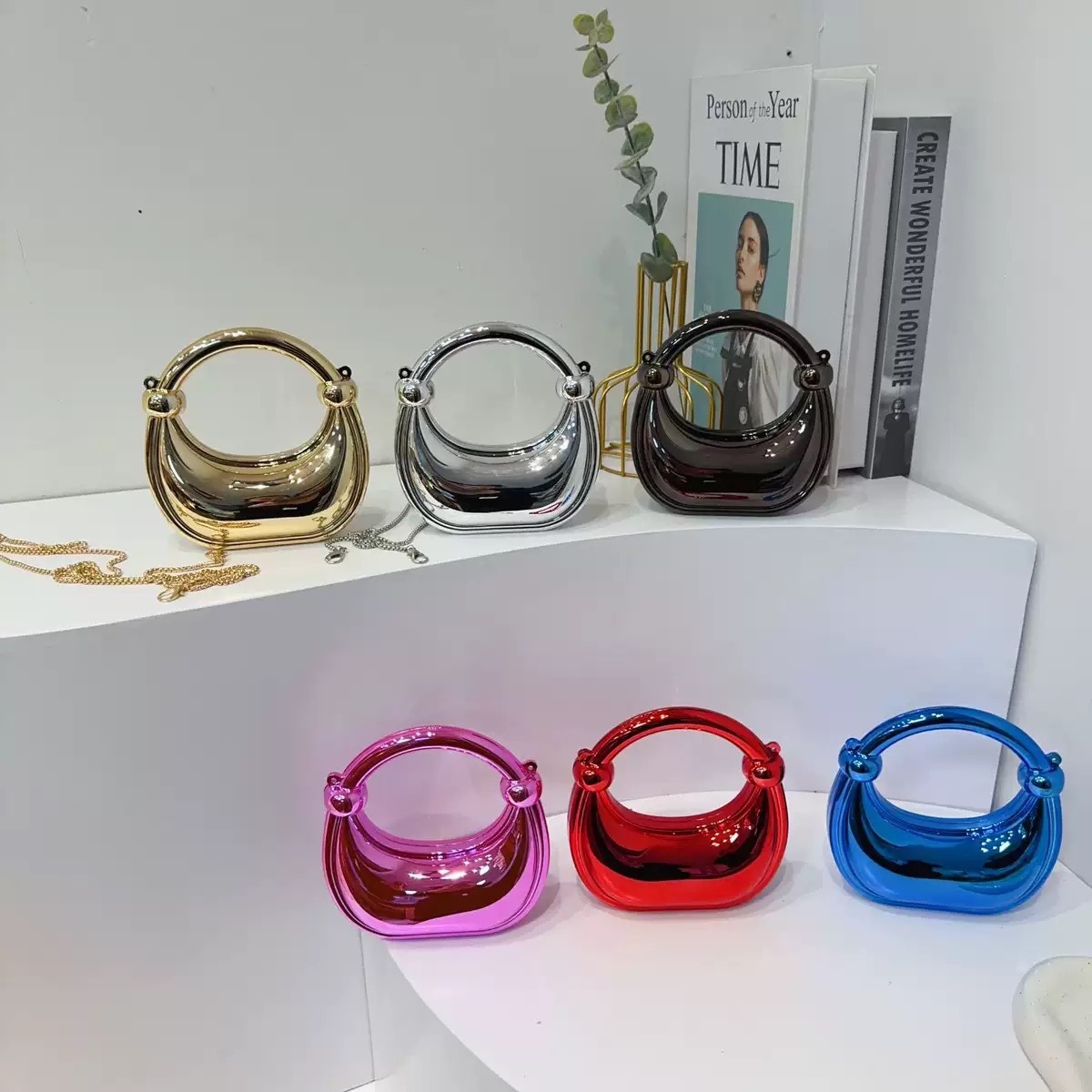 Women'S Bags Everyday - Mini gouden avondtasje portemonnees en handtassen