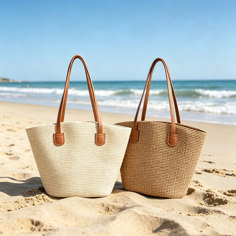Women Bags Casual - CLAREGQI Dames draagtas van stro in