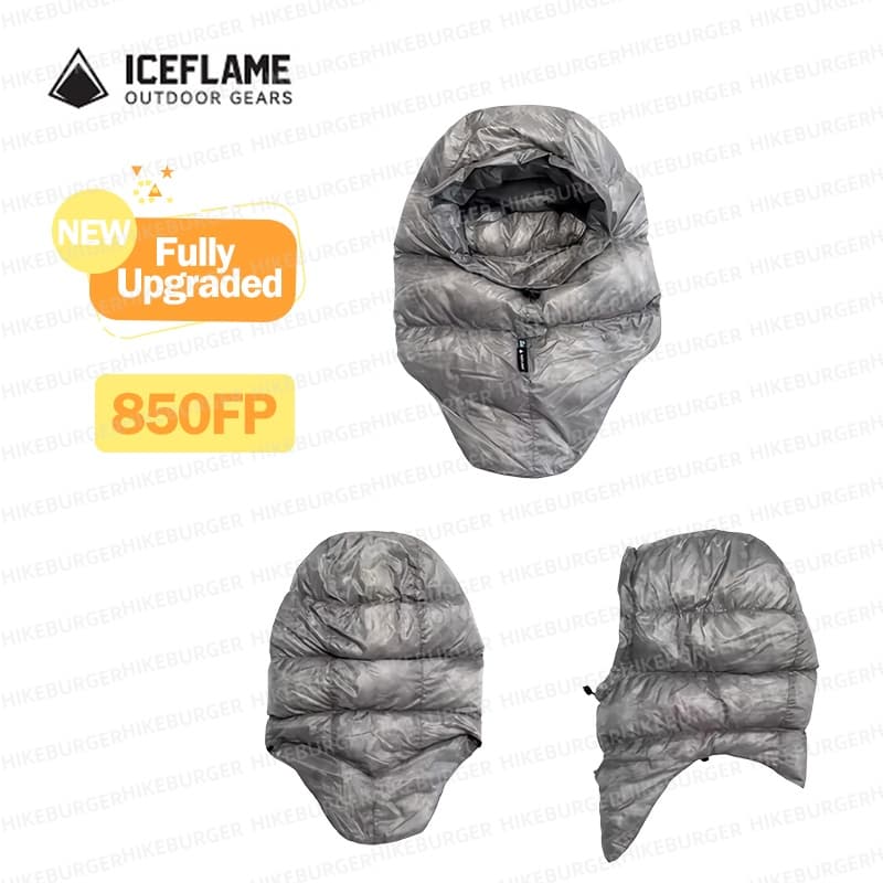 Women Bags Grey - ICE FLAME Down Hood Outdoor Camping