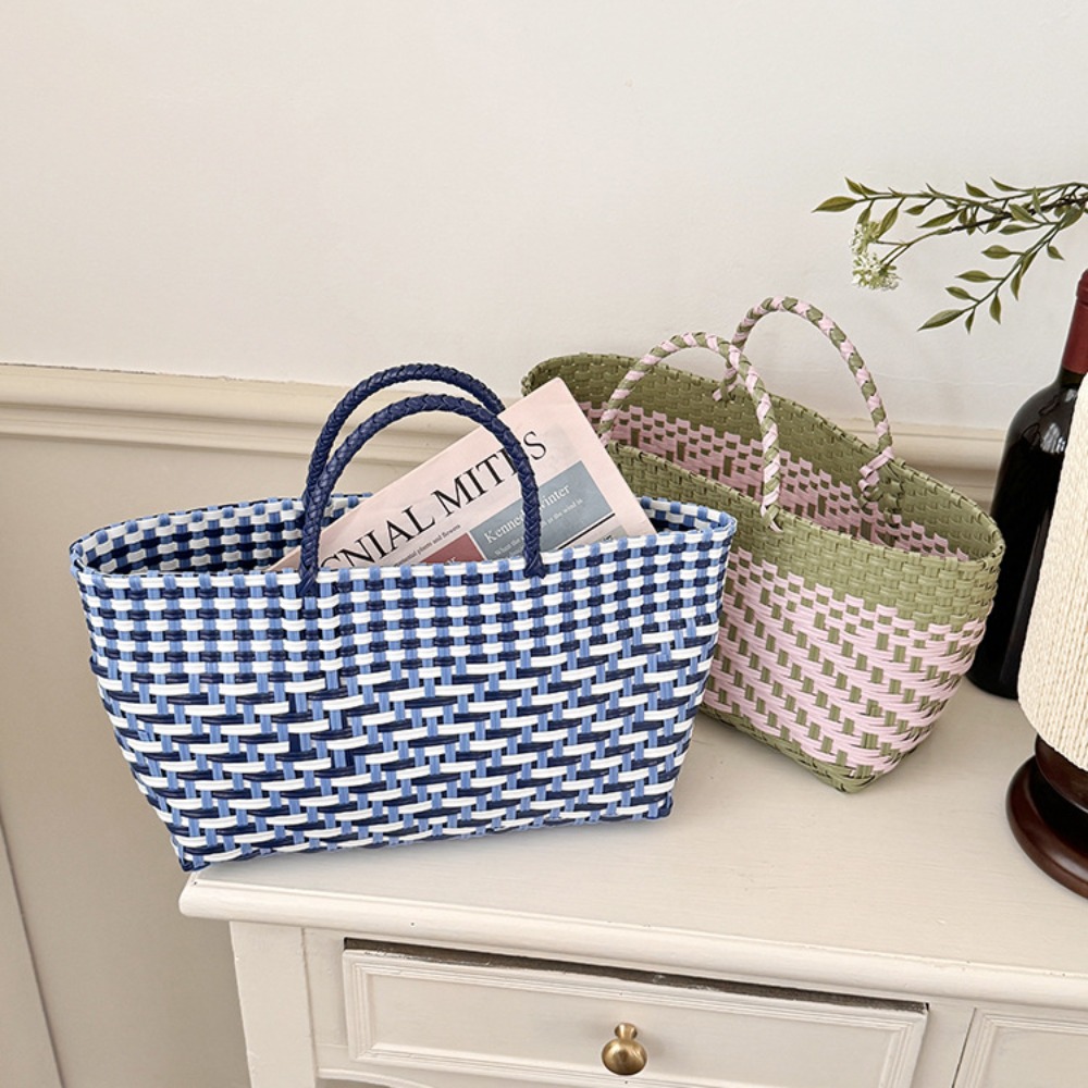 Women'S Bags Holiday - Leuke PVC handtas geweven tas grote