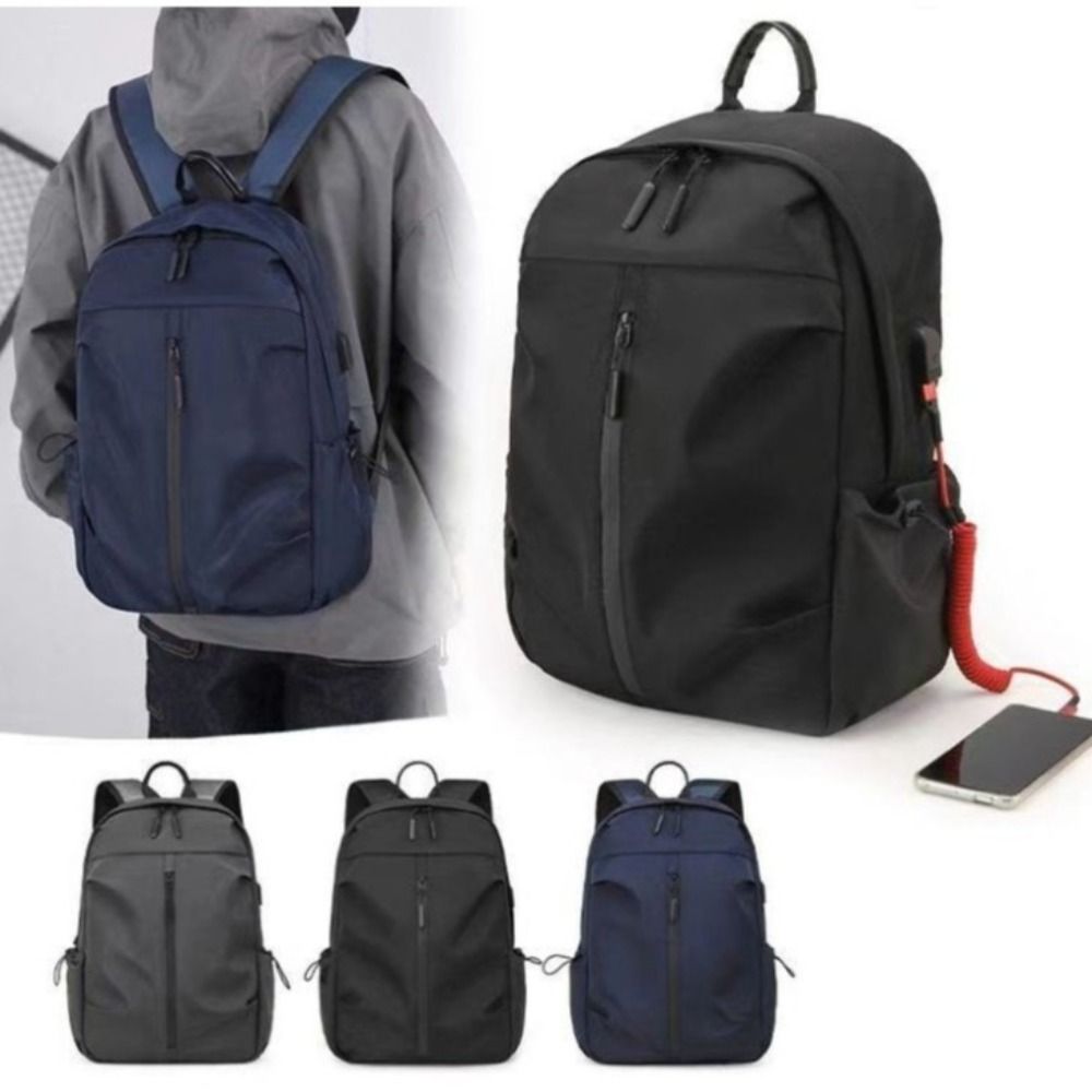 Women Bags Grey - Hoge kwaliteit nylon veelzijdige rugzak grijs