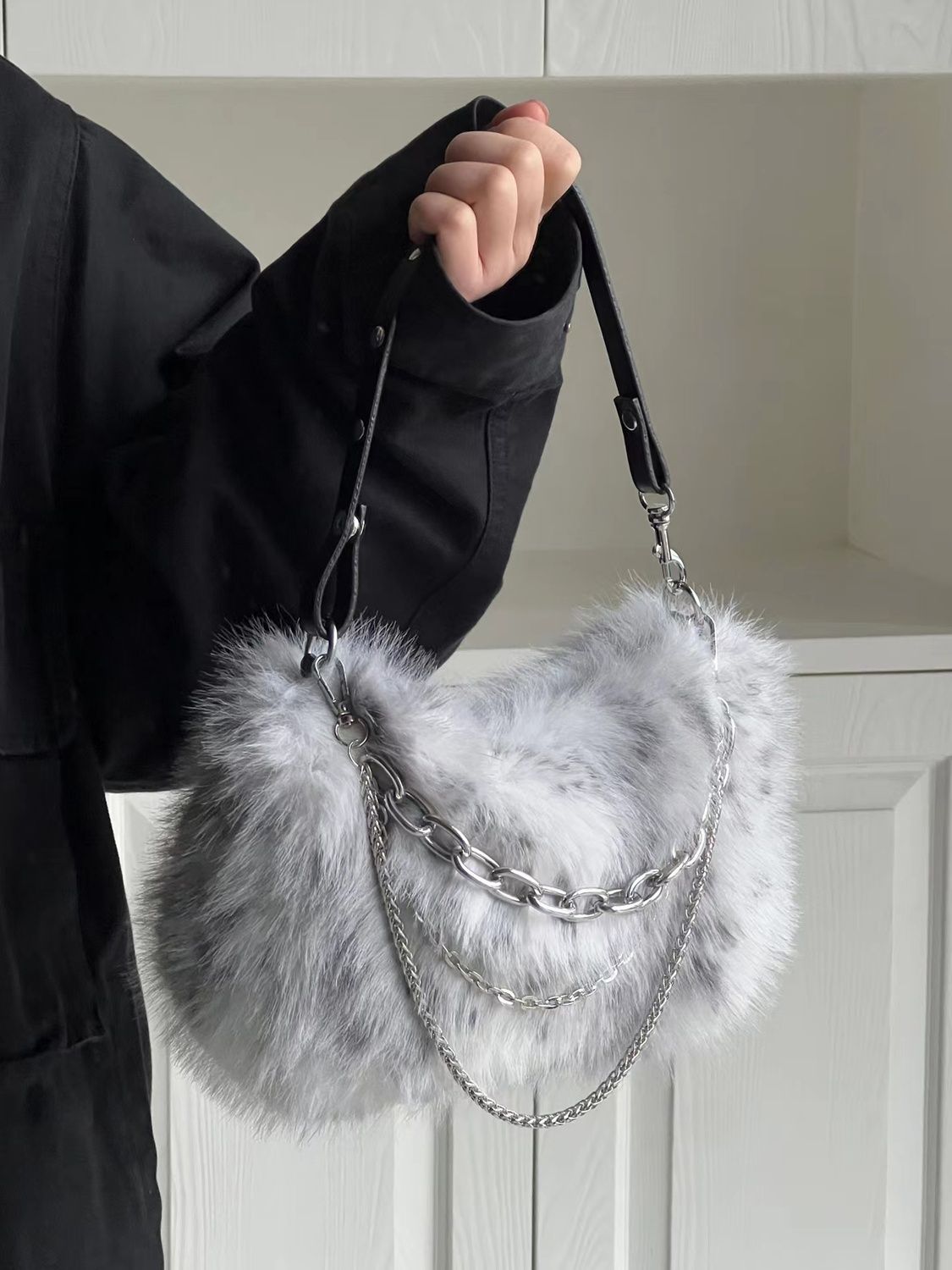 Women Bags Grey - Jiaerdi Vintage Y 2K Handtas Vrouwen