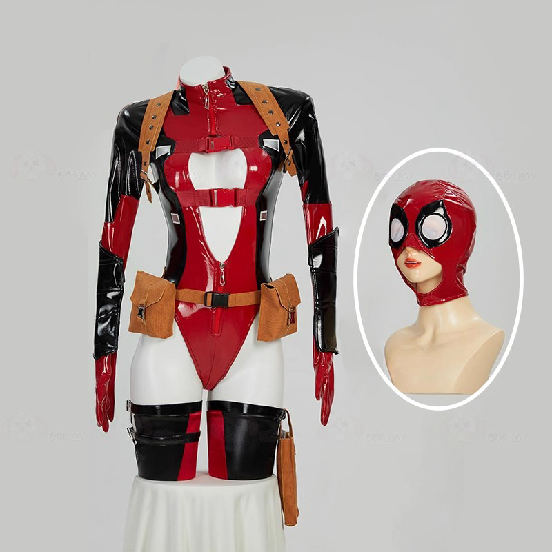 Women Bags For Party - Dames sexy lederen bodysuit met lange