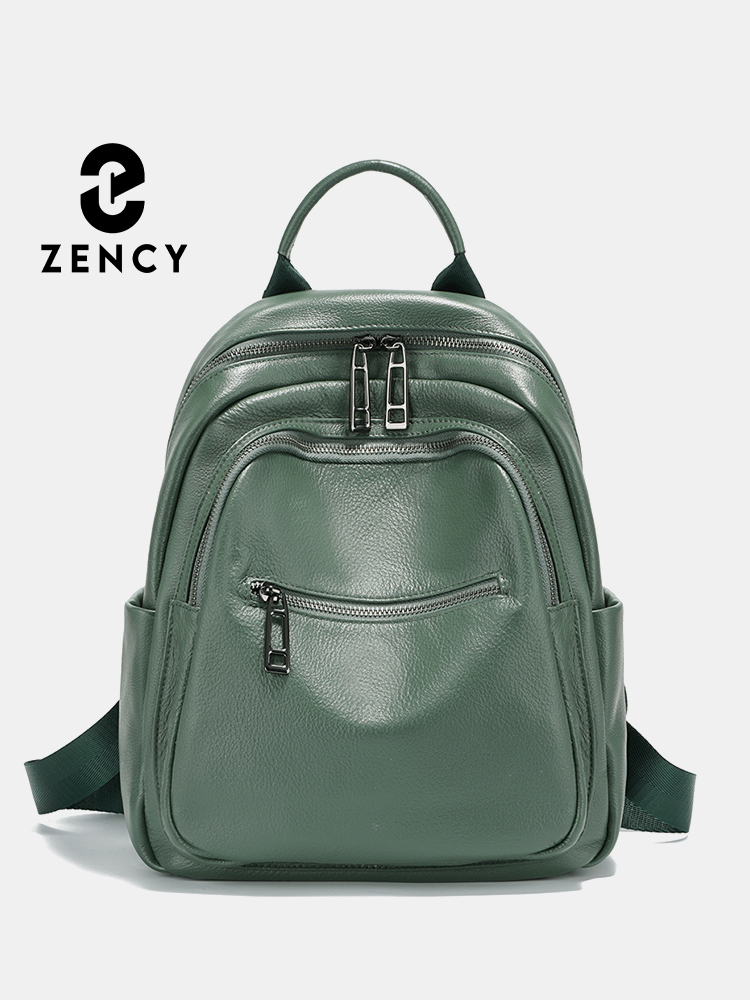 Zency groene lederen rugzak vo - Women Bags Green recensie en prijs
