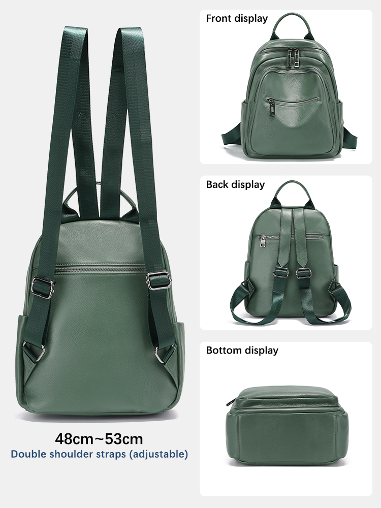 Zency groene lederen rugzak vo - Women Bags Green recensie en prijs