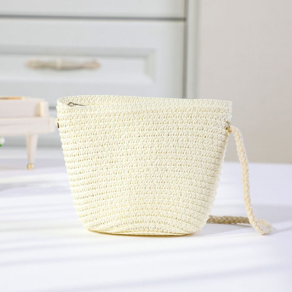 Handgemaakte geweven meisjesbl - Woven Straw Bag recensie en prijs
