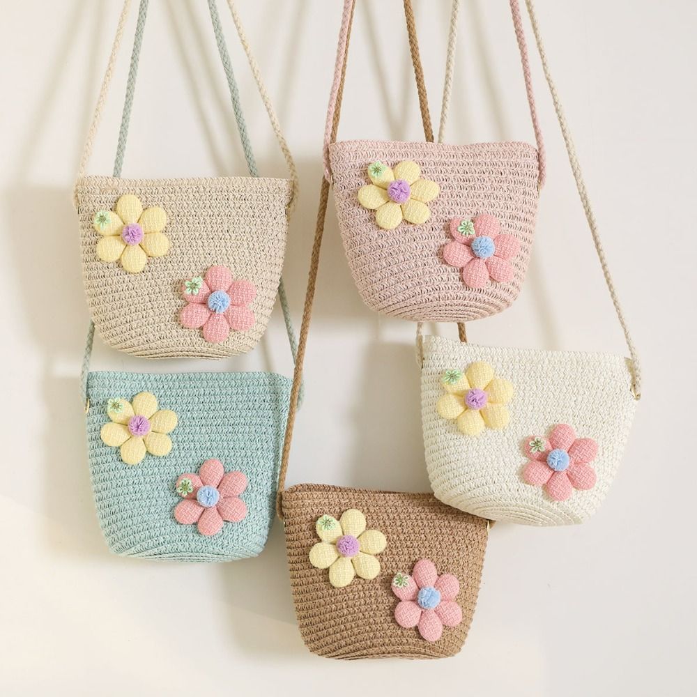 Handgemaakte geweven meisjesbl - Woven Straw Bag recensie en prijs