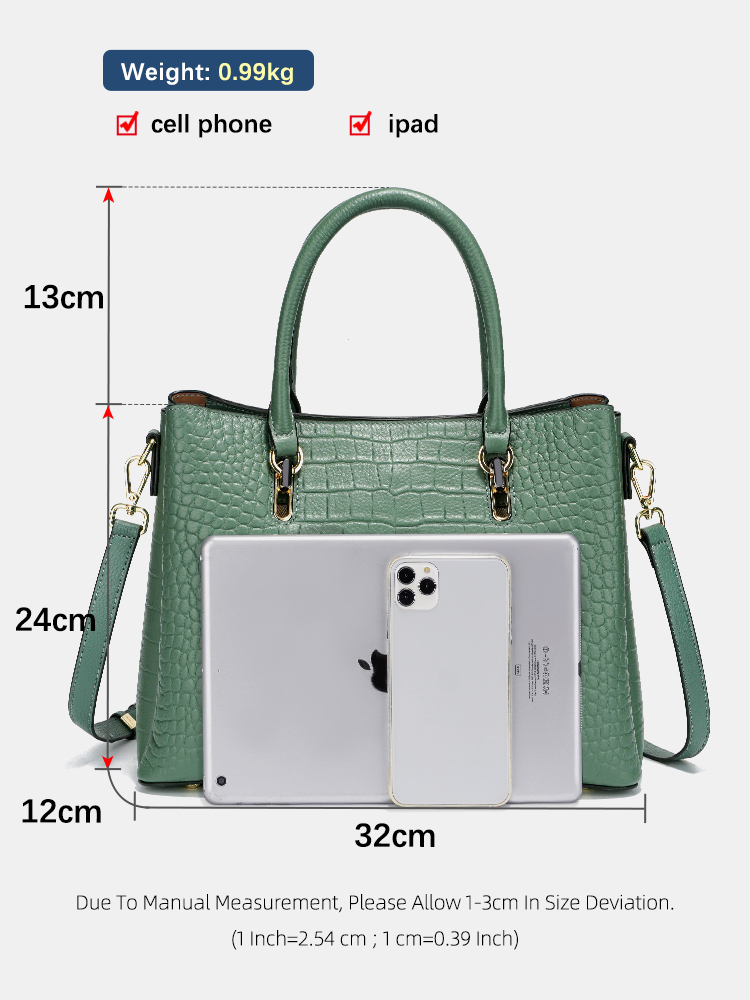 Zency damestas van echt leer m - Women Bags Green recensie en prijs