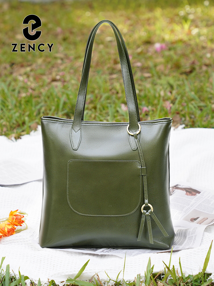 Zency 100% echt lederen handta - Women Bags Grey recensie en prijs