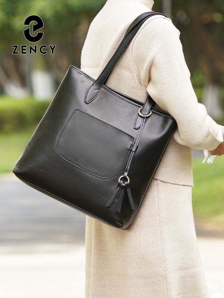 Zency 100% echt lederen handta - Women Bags Grey recensie en prijs
