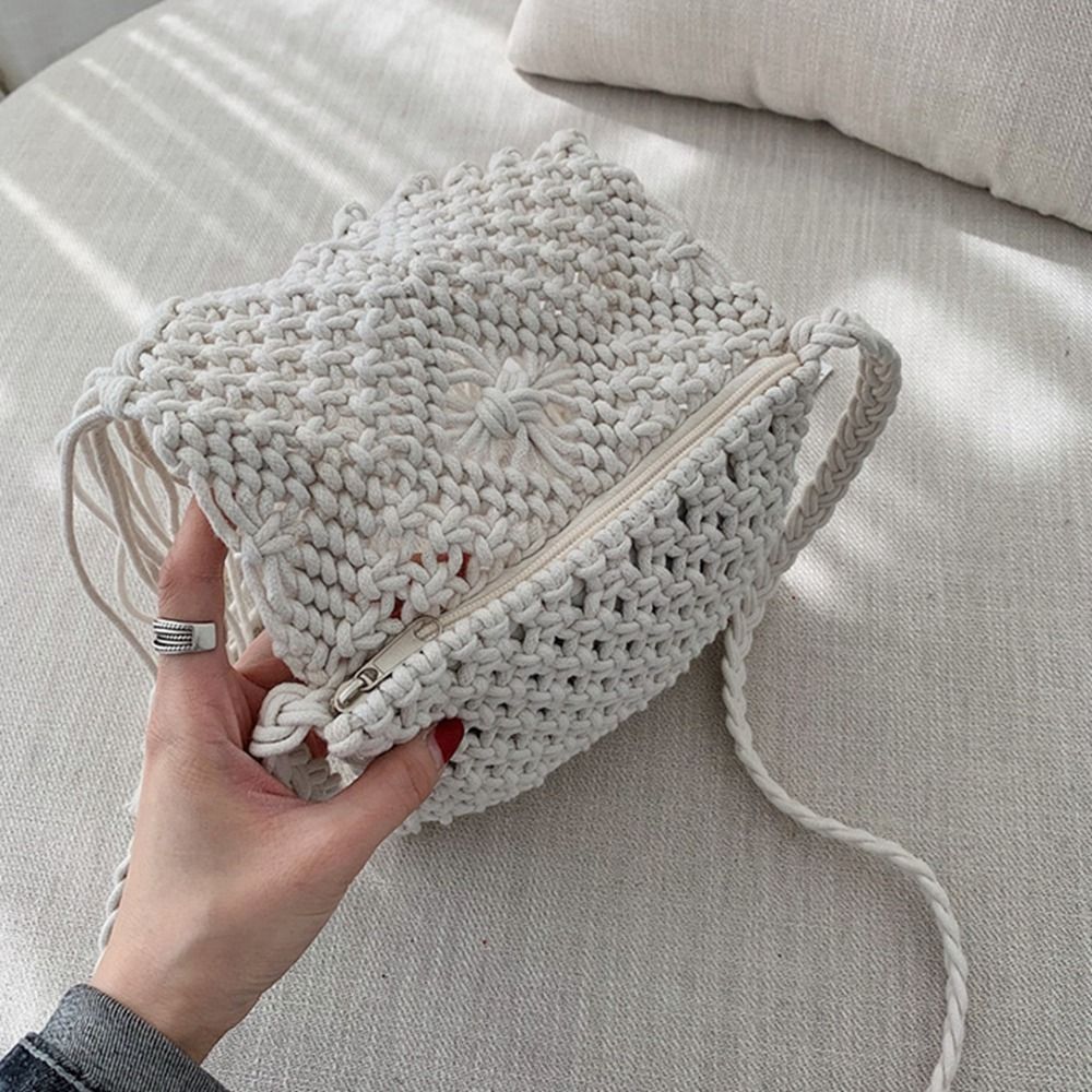 Retro etnische stijl geweven s - Woven Straw Bag recensie en prijs