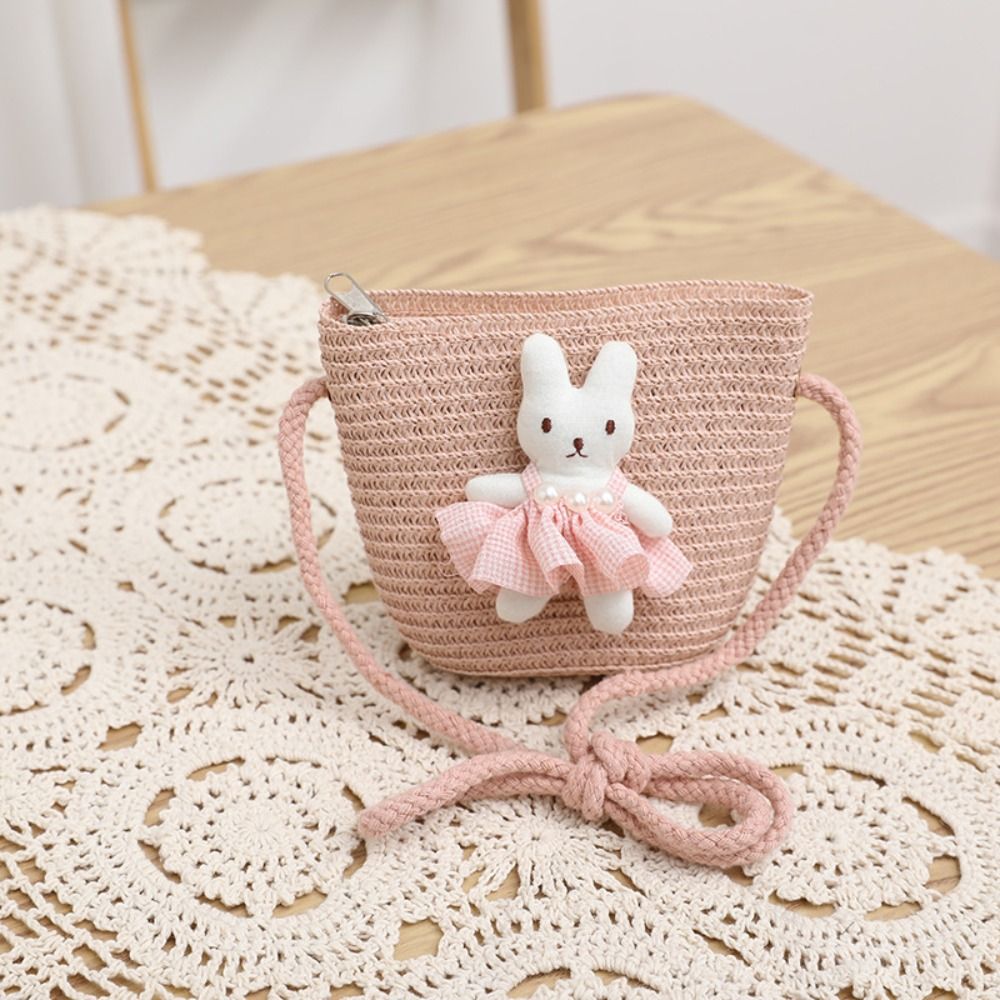 Leuke Cartoon Bunny Mini Stroz - Woven Straw Bag recensie en prijs