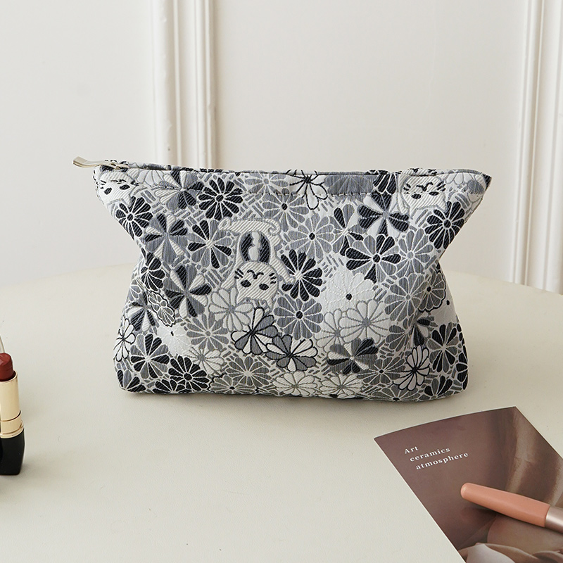 Zilvergrijze bloem dames make- - Women Bags Grey recensie en prijs