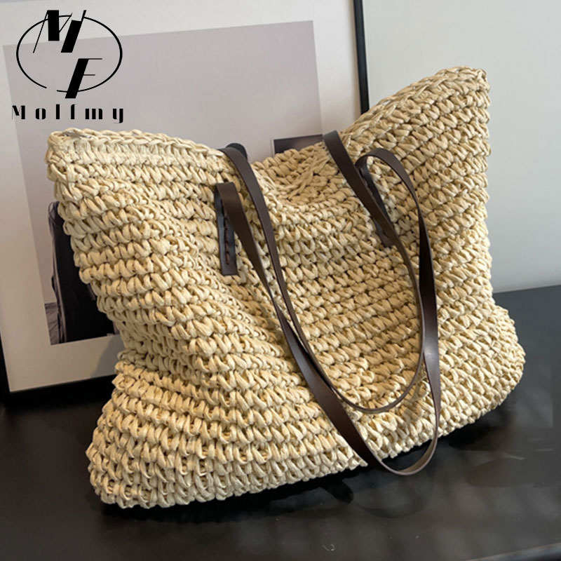 Strogeweven draagtassen Casual - Woven Straw Bag recensie en prijs
