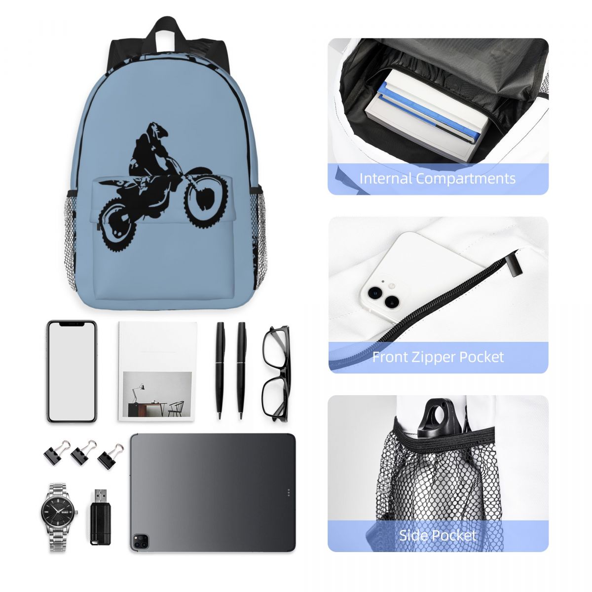 Moto X Dirt Bike Monotone Vect - Women Bags Vector recensie en prijs