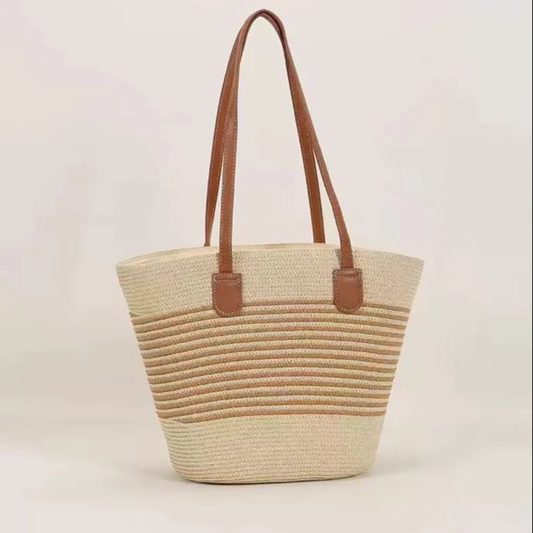 CLAREGQI gestreepte stro-tas v - Women Bags Casual recensie en prijs