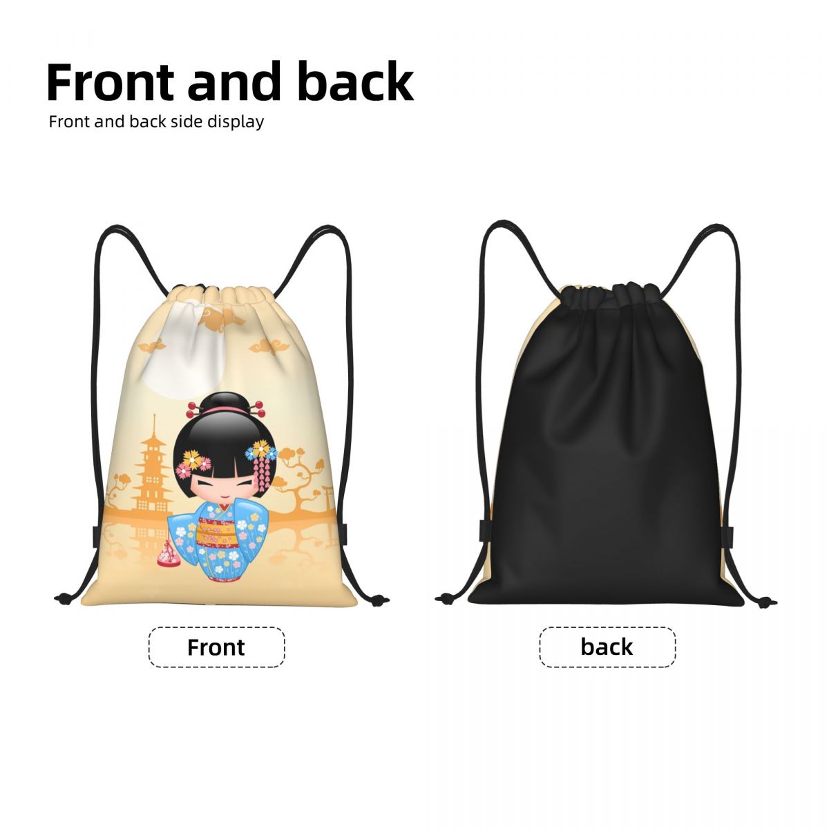 Japanse Maiko Kokeshi Doll Tre - Women Bags Vector recensie en prijs