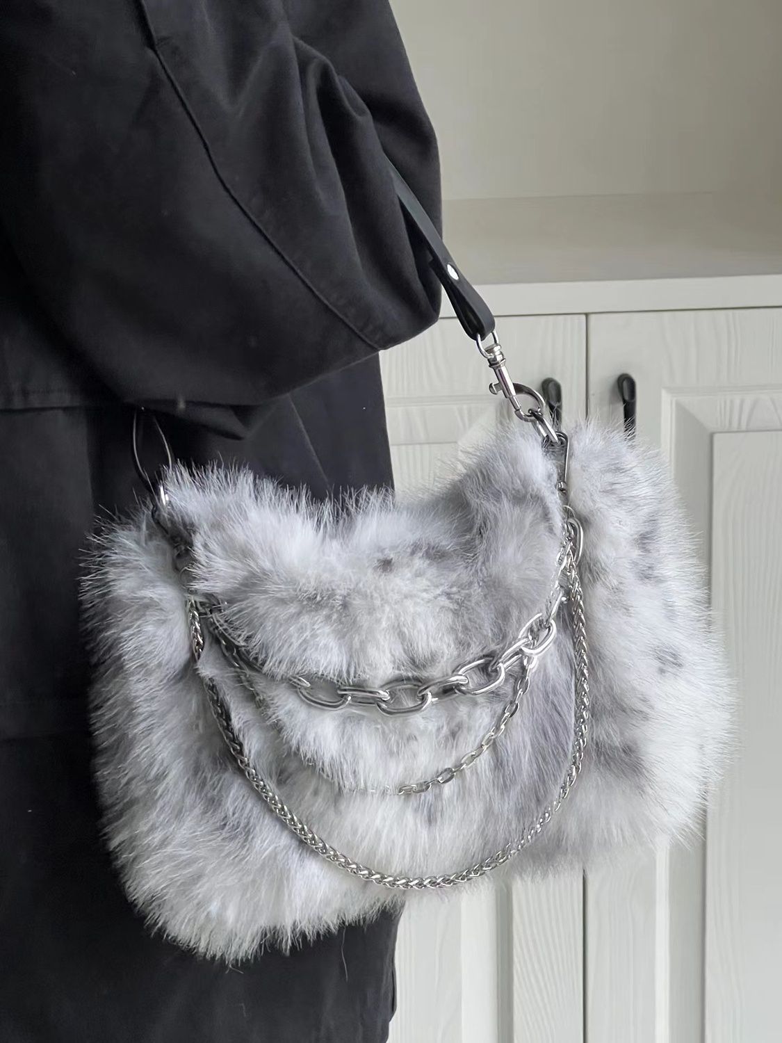 Jiaerdi Vintage Y 2K Handtas V - Women Bags Grey recensie en prijs