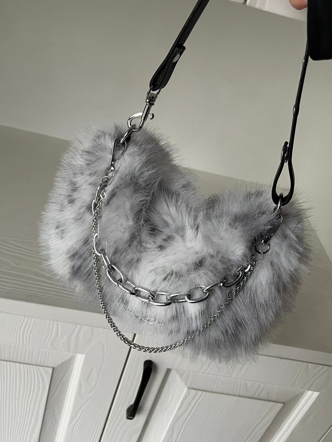Jiaerdi Vintage Y 2K Handtas V - Women Bags Grey recensie en prijs