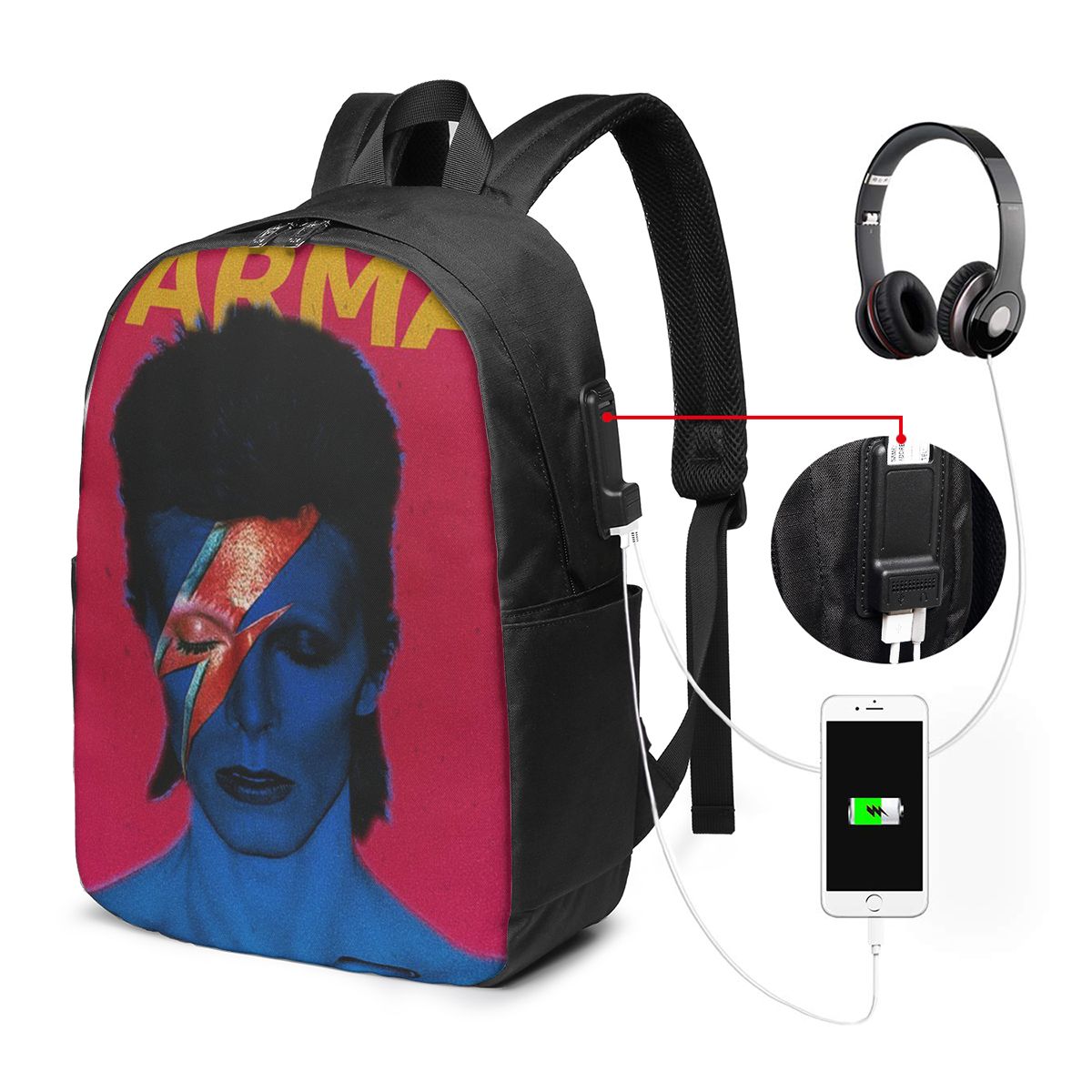 Davids Bowied Rugzak Reisnoteb - Women Bags College recensie en prijs
