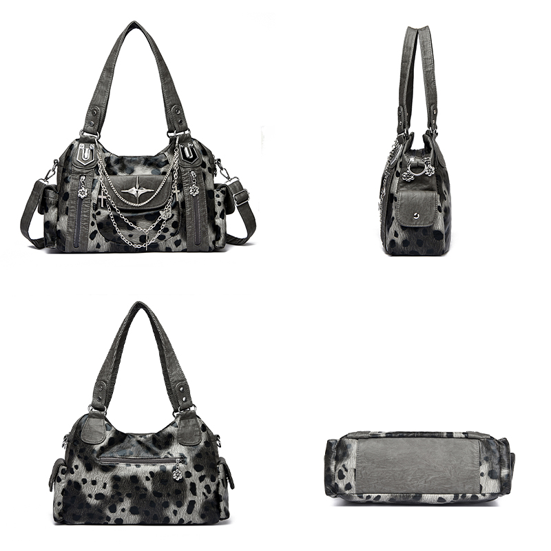 Grijze Luipaardprint Hangbag C - Women Bags Grey recensie en prijs