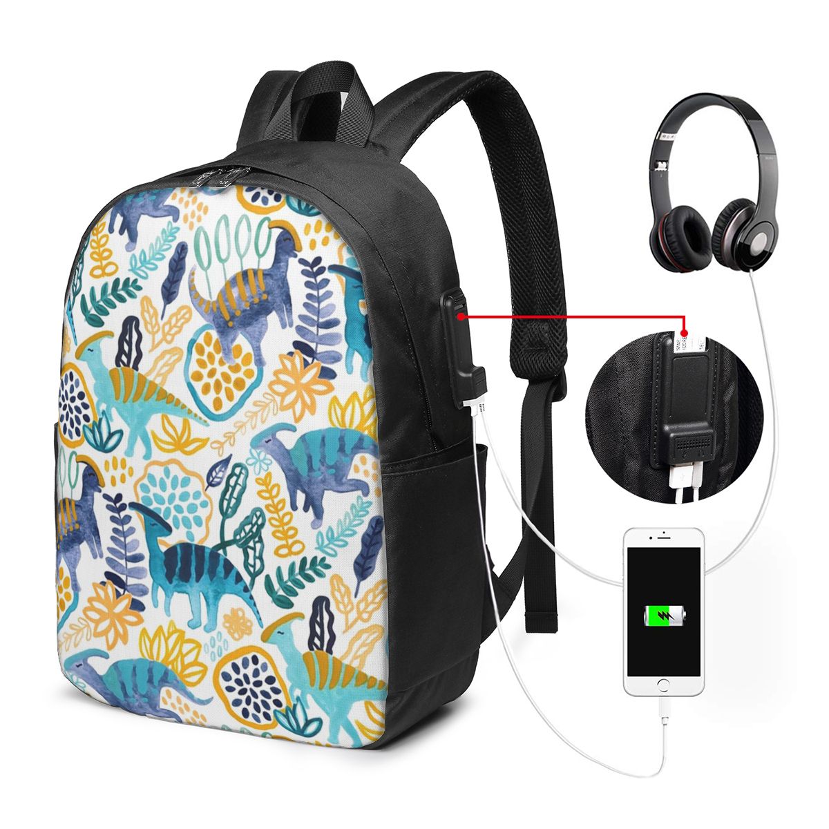 Gouache Parasaurolophuses Rugz - Women Bags College recensie en prijs