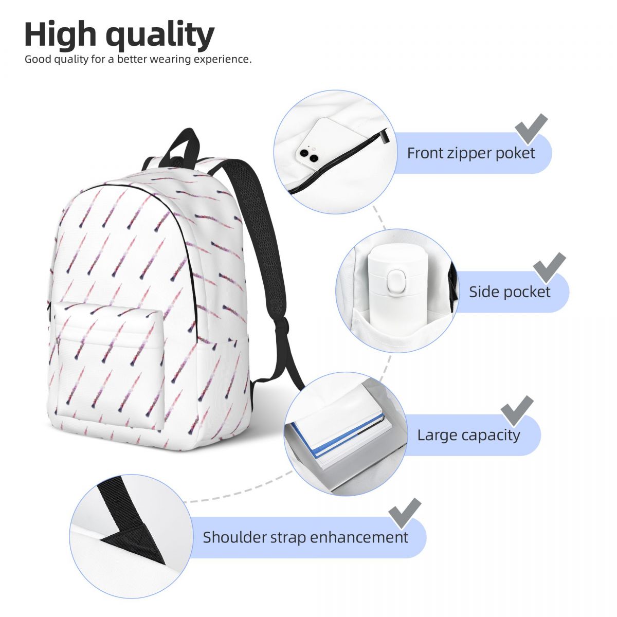 Galaxy Oboe Vector Rugzak Stud - Women Bags Vector recensie en prijs