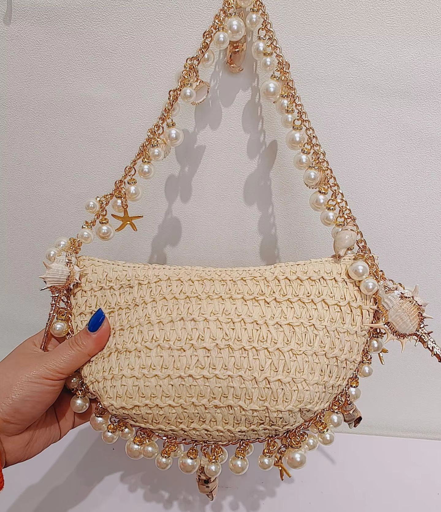 Handgemaakte parelmoerstro gew - Women'S Bags Holiday recensie en prijs